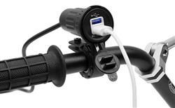 Osprzęt elektryczny Gniazdo USB DC 12-24V; DC 5V/3.1A (dodatkowy adapter do kierownicy; motocyklowe)_1