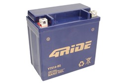 Akumulators 4 RIDE YTX14-BS 4RIDE GEL 12V 14Ah 205A (150x86x145)_1