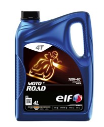 Olej silnikowy 4T 10W40 ELF Moto 4 Road 4l 4T, API SN JASO MA-2 Półsyntetyczny