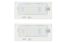 Svjetlo registarske oznake LED, Boja svjetla bijela; set, 12V,, s odobrenjem za cestu (homolagacija) odgovara MINI (R50, R53) 06.01-09.06