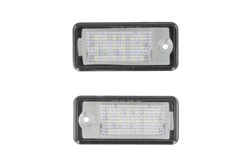 Svjetlo registarske oznake LED, Boja svjetla bijela; set, 12V,, s odobrenjem za cestu (homolagacija) odgovara AUDI A3, A4 B6, A4 B7, A6 ALLROAD C6, A6 ALLROAD C7, A6 C6, A8 D3, A8 D4, Q7 11.00-09.18