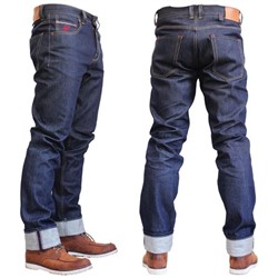 Spodnie jeans FREESTAR CALIFORNIA SELVAGE kolor granatowy_0