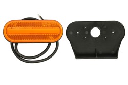 Outline marker lights L/R, shape: oval, orange, LED, height 45,9mm; width 119,6mm; depth 20,5mm, hang, hose length 500mm, with hanger, 12/24V (IP68)