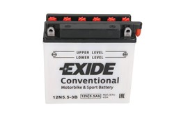 Akumulators EXIDE 12N5.5-3B EXIDE 12V 5,5Ah 45A (135x60x130)_2