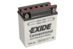 Akumulator motocyklowy EXIDE 12N9-3B EXIDE 12V 9Ah 85A P+_1