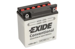 Akumulator motocyklowy EXIDE 12N9-4B-1 EXIDE 12V 9Ah 85A L+_1