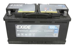 Akumulators EXIDE PREMIUM EA1000 12V 100Ah 900A (353x175x190)_2