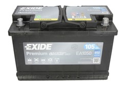 Akumulators EXIDE PREMIUM EA1050 12V 105Ah 850A (315x175x205)_2