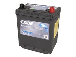 Startera akumulators EXIDE PREMIUM EA386 12V 38Ah 300A EA386 (187x127x220)_0