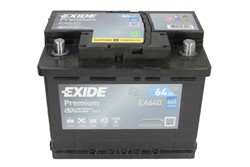 Akumulators EXIDE PREMIUM EA640 12V 64Ah 640A (242x175x190)_2