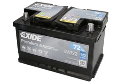 Akumulators EXIDE PREMIUM EA722 12V 72Ah 720A (278x175x175)