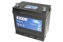 Akumulators EXIDE EXCELL EB451 12V 45Ah 330A (220x135x225)_0