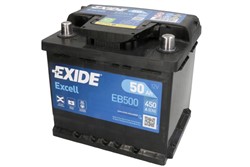 Akumuliatorius EXIDE EB500 12V 50Ah 450A D+