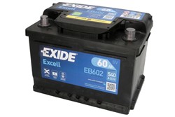Akumulators EXIDE EXCELL EB602 12V 60Ah 520A (242x175x175)