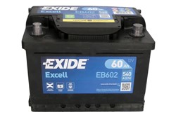 Akumulators EXIDE EXCELL EB602 12V 60Ah 520A (242x175x175)_2