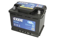 Akumulators EXIDE EXCELL EB620 12V 62Ah 540A (242x175x190)_0