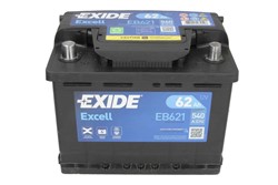 Akumulators EXIDE EXCELL EB621 12V 62Ah 540A (242x175x190)_2