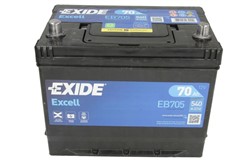 Akumulators EXIDE EXCELL EB705 12V 70Ah 540A (270x173x222)_2