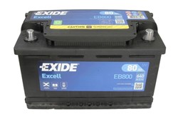 Exide Excell eb800 Autobatterie 115SE 80 Ah : : Automotive