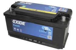 Akumulators EXIDE EXCELL EB852 12V 85Ah 760A (353x175x175)_0