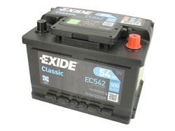 Akumuliatorius EXIDE EC542 12V 54Ah 500A D+