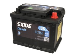 Akumuliatorius EXIDE EC550 12V 55Ah 460A D+