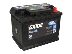 Akumulators EXIDE CLASSIC EC550 12V 55Ah 460A (242x175x190)_1