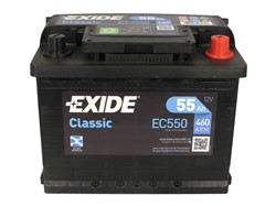 Akumulators EXIDE CLASSIC EC550 12V 55Ah 460A (242x175x190)_2