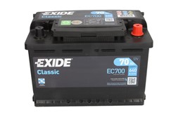 Akumulators EXIDE CLASSIC EC700 12V 70Ah 640A (278x175x190)_2
