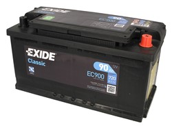 Akumulators EXIDE CLASSIC EC900 12V 90Ah 720A (353x175x190)_0