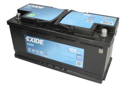 Auto akumulators EXIDE START&STOP AGM EK1050 12V 105Ah 950A EK1050 (392x175x190)