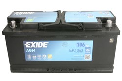 Akumulators EXIDE AGM; START&STOP AGM EK1060 12V 106Ah 950A (392x175x190)_2