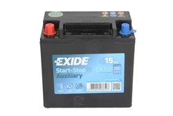 Akumulators EXIDE AGM; AUXILIARY EK151 12V 15Ah 200A (150x90x145)_2