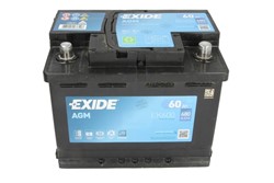 Auto akumulators EXIDE START&STOP AGM EK600 12V 60Ah 680A EK600 (242x175x190)_2