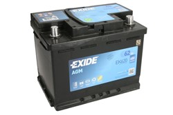 Akumulators EXIDE AGM EK620 12V 62Ah 680A (242x175x190)_1