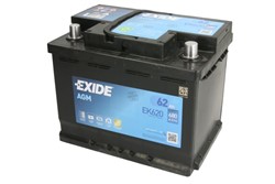Akumulators EXIDE AGM EK620 12V 62Ah 680A (242x175x190)_0