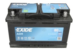 Auto akumulators EXIDE START&STOP AGM EK800 12V 80Ah 800A EK800 (315x175x190)_2