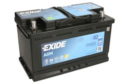 Akumulators EXIDE AGM; START&STOP AGM EK820 12V 82Ah 800A (315x175x190)_1