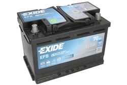 Akumulator 70Ah 760A P+ (efb) EXIDE