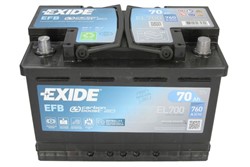 Akumulators EXIDE START&STOP EFB EL700 12V 70Ah 760A (278x175x190)_2