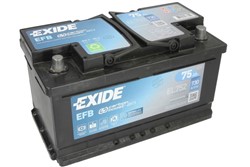 Battery Shop EXIDE EL752 EFB Start and Stop 12V 75Ah 730A