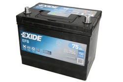 Akumulators EXIDE EFB EL754 12V 75Ah 750A (270x173x222)_0