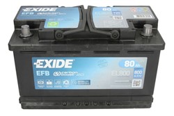 Akumulators EXIDE START&STOP EFB EL800 12V 80Ah 800A (315x175x190)_2