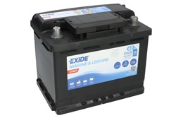 Akumulators EXIDE MARINE/RV; START EN600 12V 62Ah 540A (242x175x190)_1