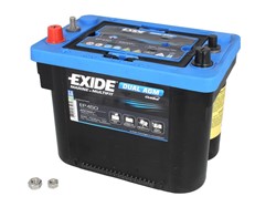 Barošanas akumulatoru baterija EXIDE DUAL AGM; MARINE/RV EP450 12V 50Ah 750A (260x173x206)_0