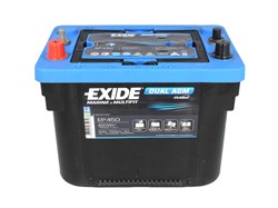 Barošanas akumulatoru baterija EXIDE DUAL AGM; MARINE/RV EP450 12V 50Ah 750A (260x173x206)_2
