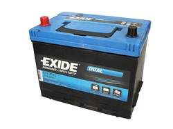 Barošanas akumulatoru baterija EXIDE DUAL; MARINE/RV ER350 12V 80Ah 510A (260x175x225)_0
