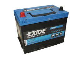 Barošanas akumulatoru baterija EXIDE DUAL; MARINE/RV ER350 12V 80Ah 510A (260x175x225)_1