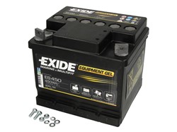 Barošanas akumulatoru baterija EXIDE EQUIPMENT; GEL; MARINE/RV ES4500 12V 40Ah (210x175x175)_0