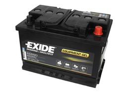 Barošanas akumulatoru baterija EXIDE EQUIPMENT; GEL; MARINE/RV ES650 12V 56Ah 460A (278x175x190)